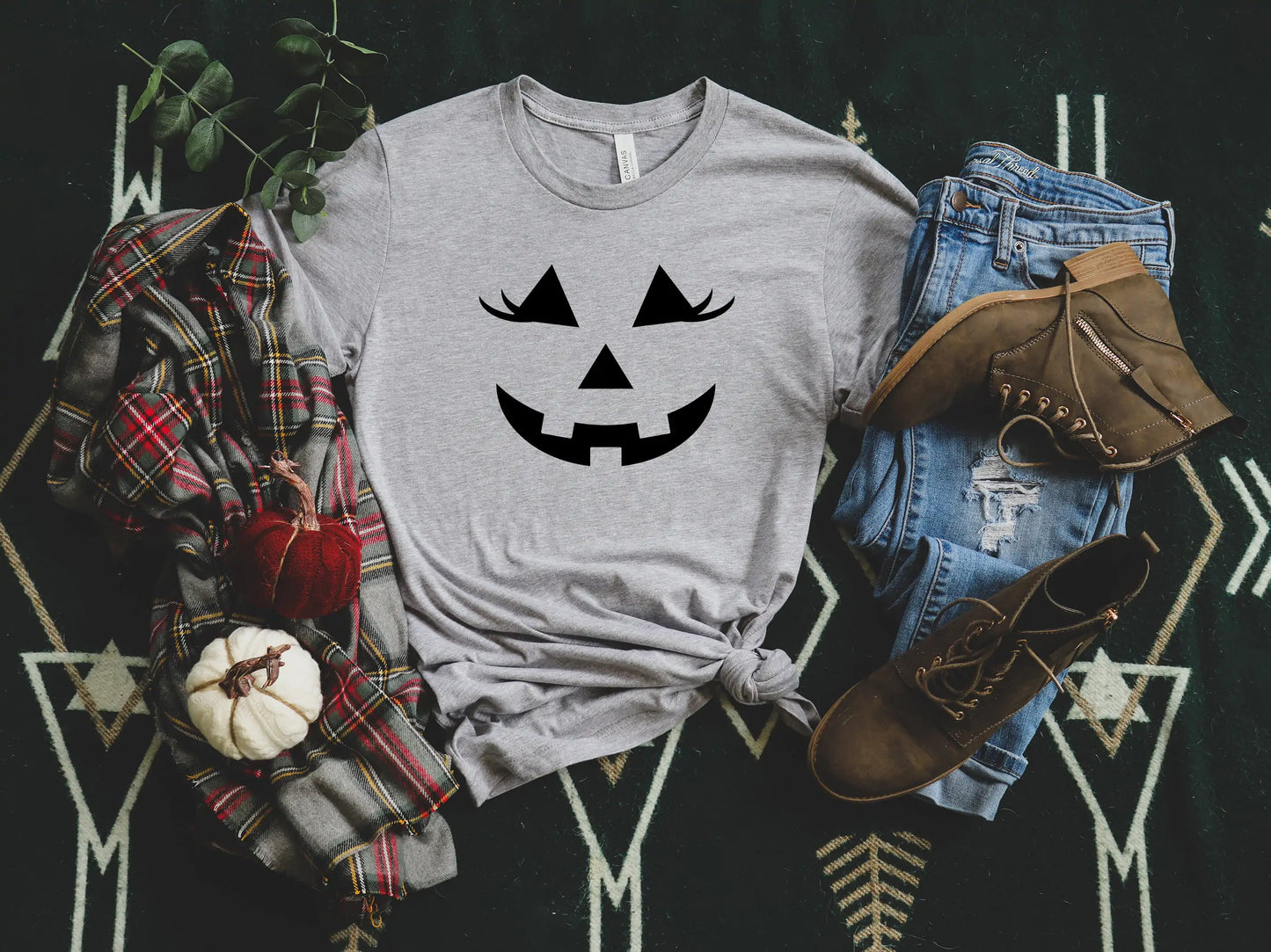 Halloween Pumpkin Face T-Shirt