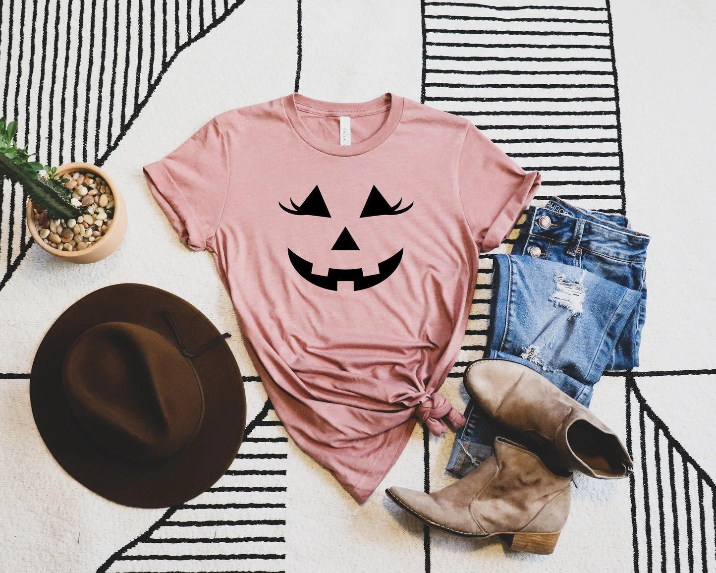 Halloween Pumpkin Face T-Shirt