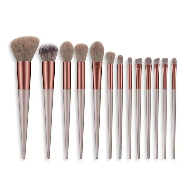 13 Piece Soft Fluffy Makeup Brushes Set