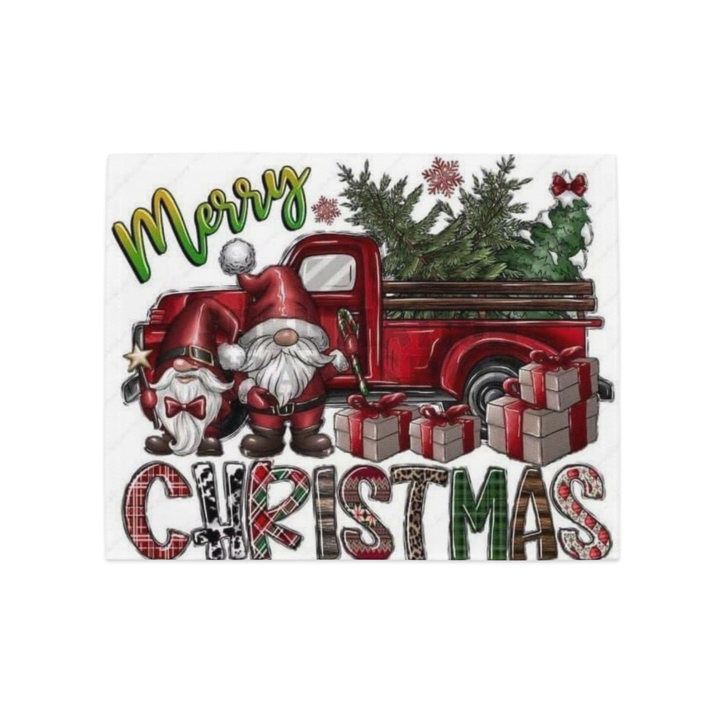 Christmas Gnomes Placemat Set