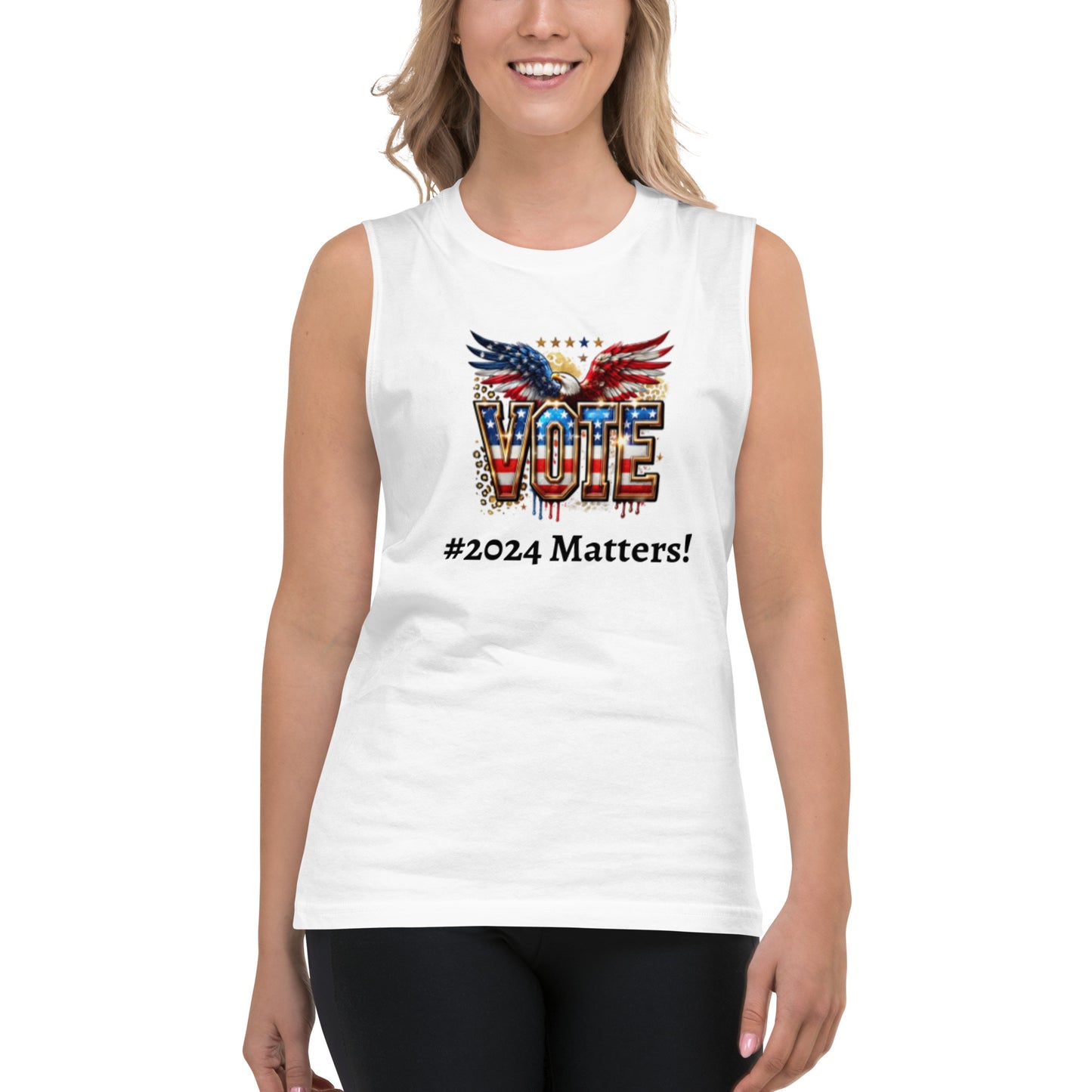 Unisex Muscle Election T Shirt-2024 Your Vote Matters!