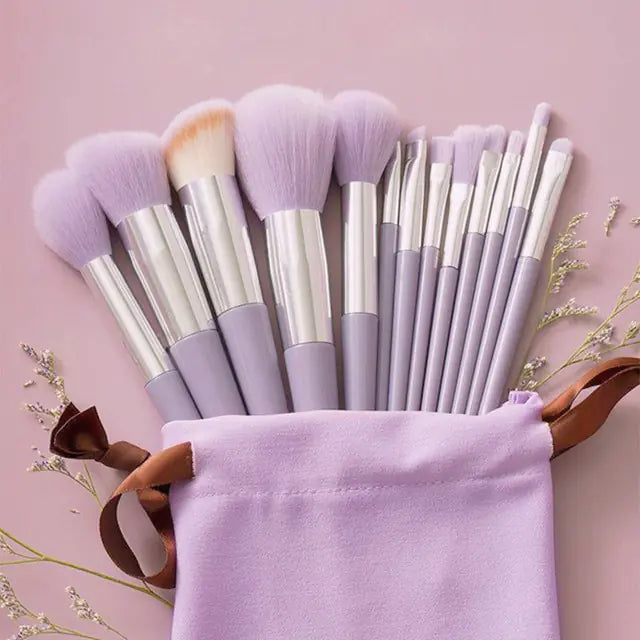 13 Piece Soft Fluffy Makeup Brushes Set