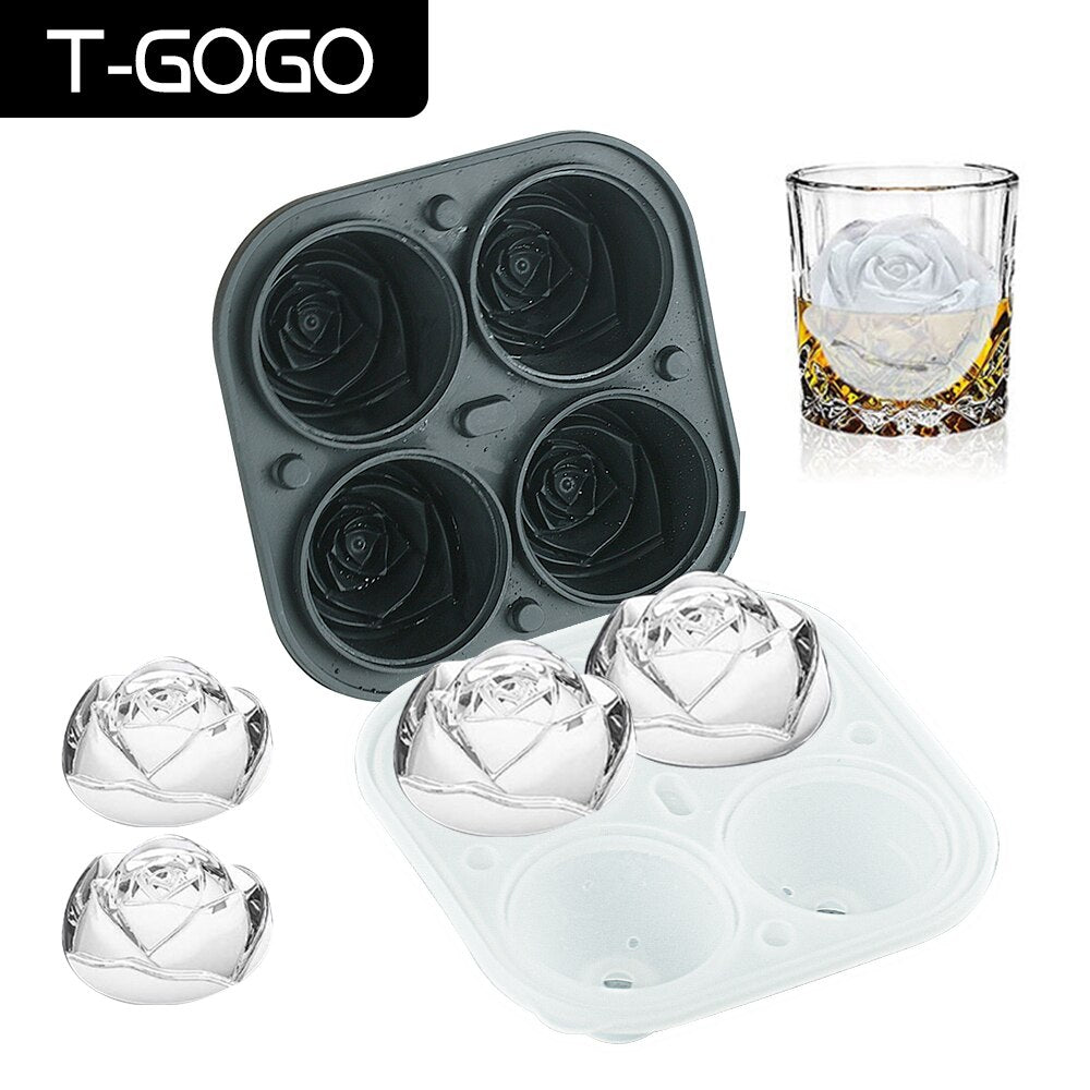 T-GOGO Rose Silicone Ice Cube Tray
