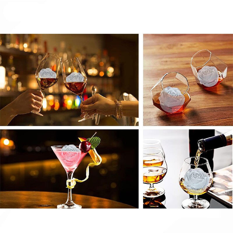 T-GOGO Rose Silicone Ice Cube Tray