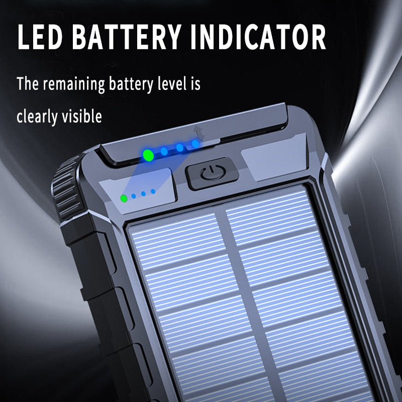 Portable Solar Fast Charging Power Bank 2000mAh
