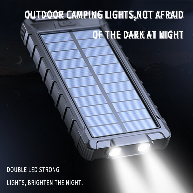 Portable Solar Fast Charging Power Bank 2000mAh