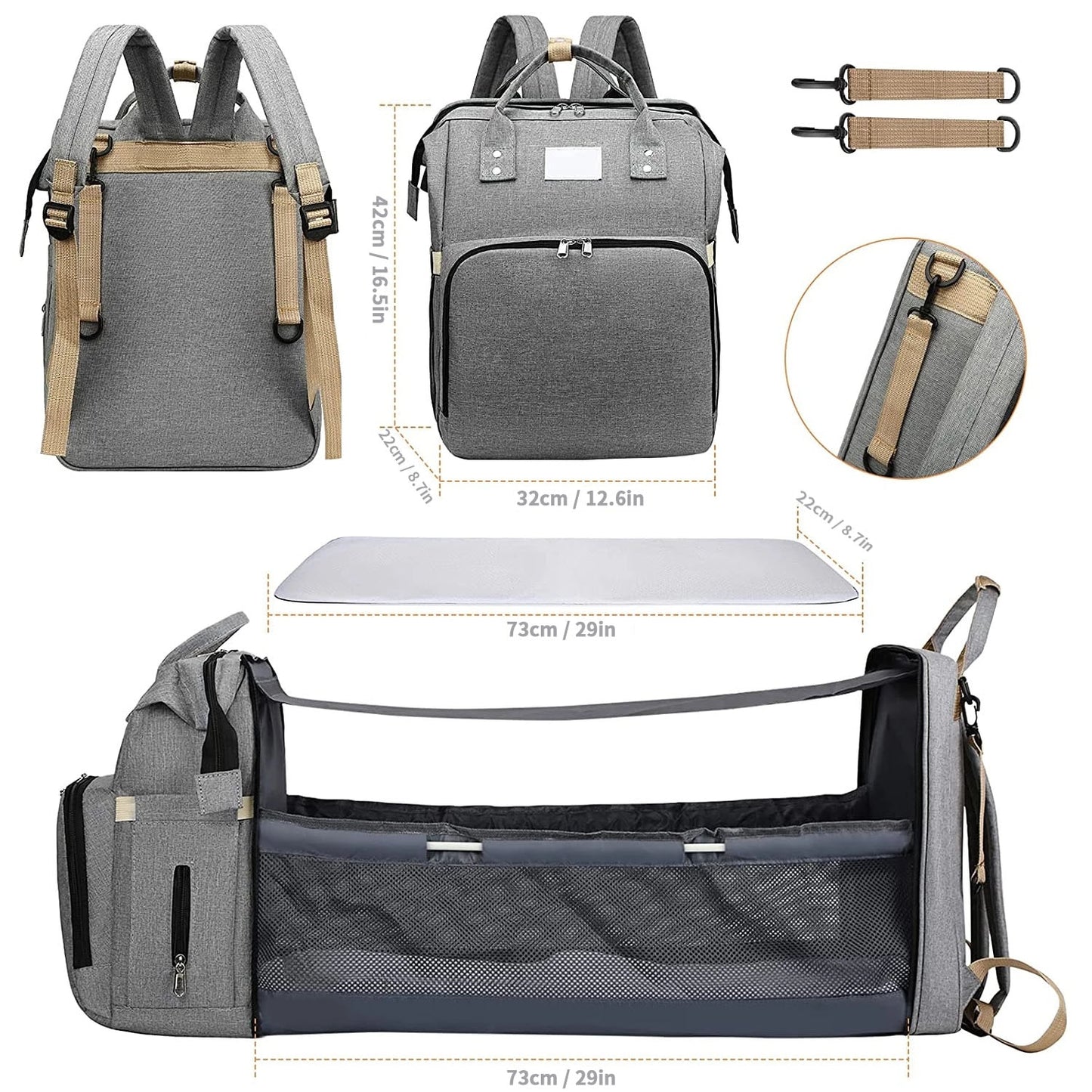 New Mommy-Portable Folding Crib