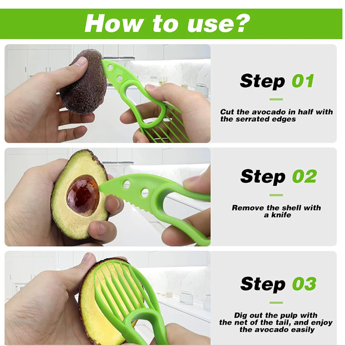 3 In 1 Avocado Slicer