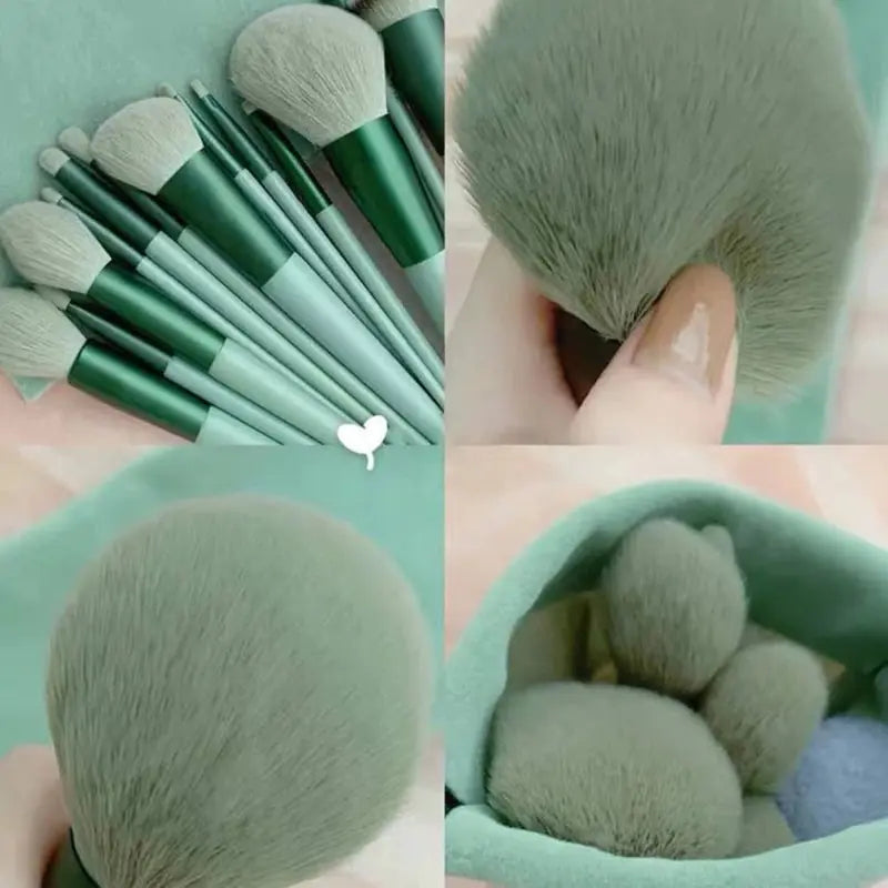 13 Piece Soft Fluffy Makeup Brushes Set