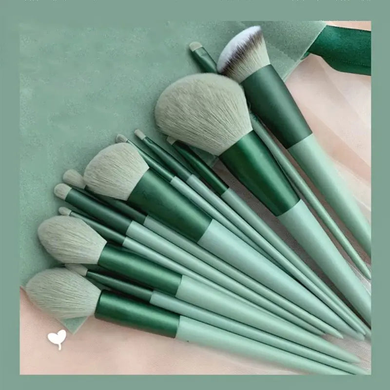 13 Piece Soft Fluffy Makeup Brushes Set