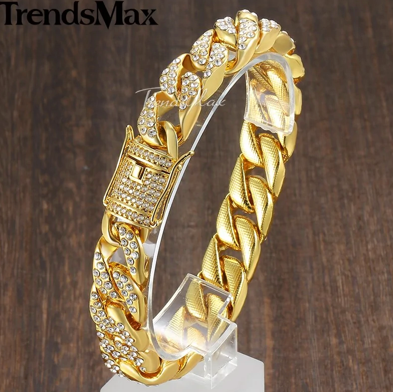 Miami Curb-Cuban Chain Bracelet For Men
