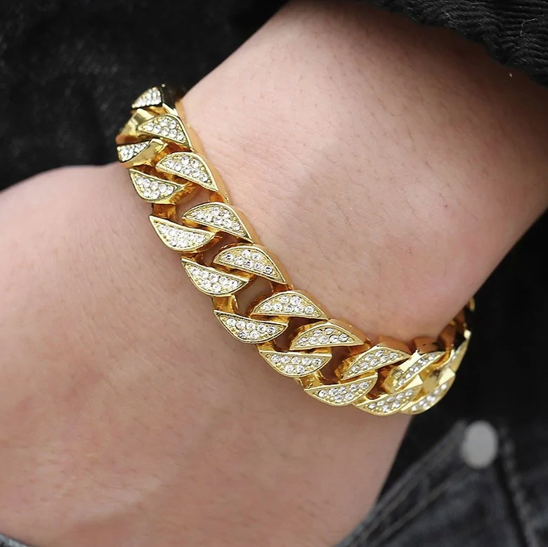 Miami Curb-Cuban Chain Bracelet For Men