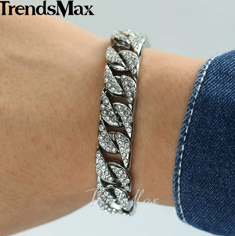 Miami Curb-Cuban Chain Bracelet For Men