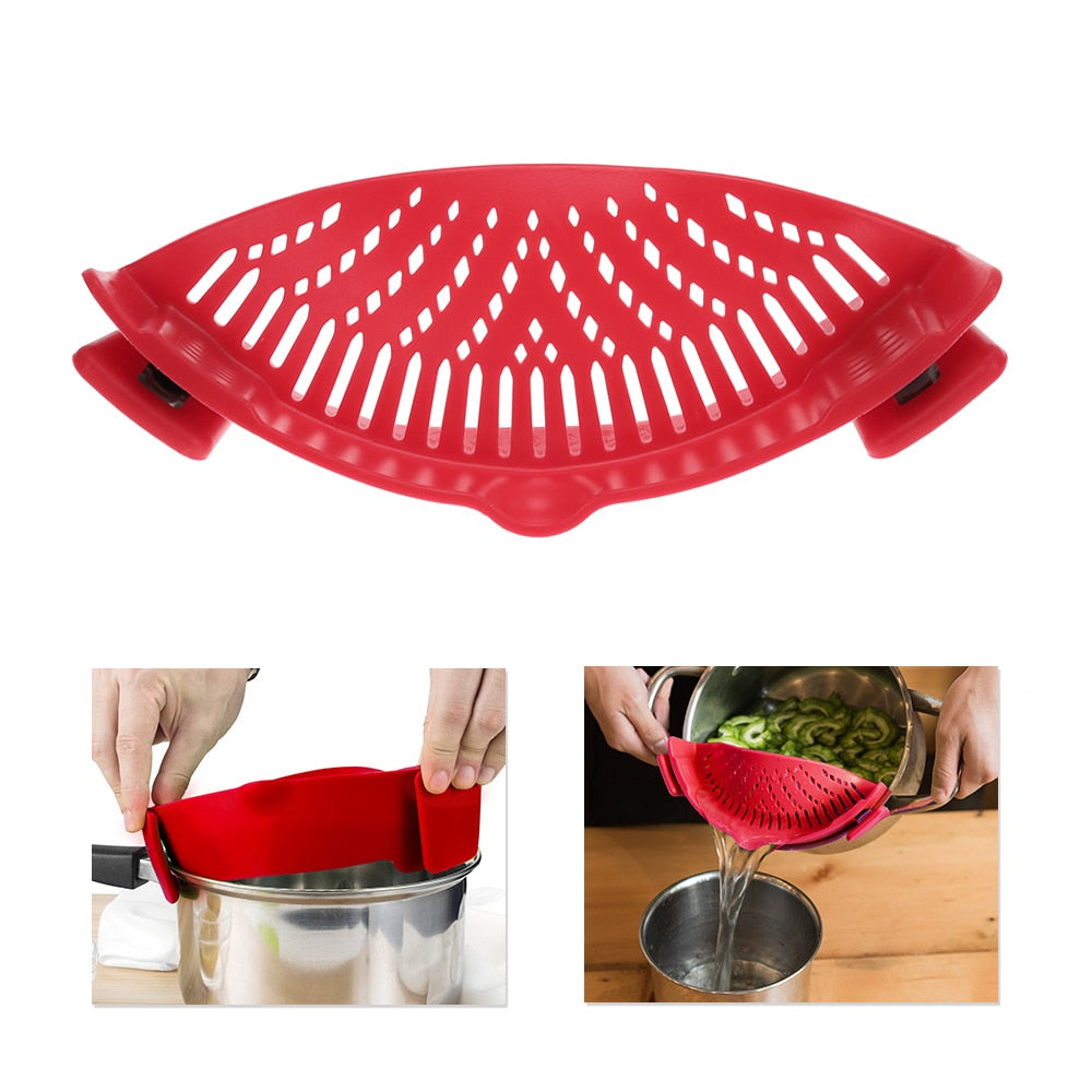 Silicone Kitchen Snap-N-Strain Filter