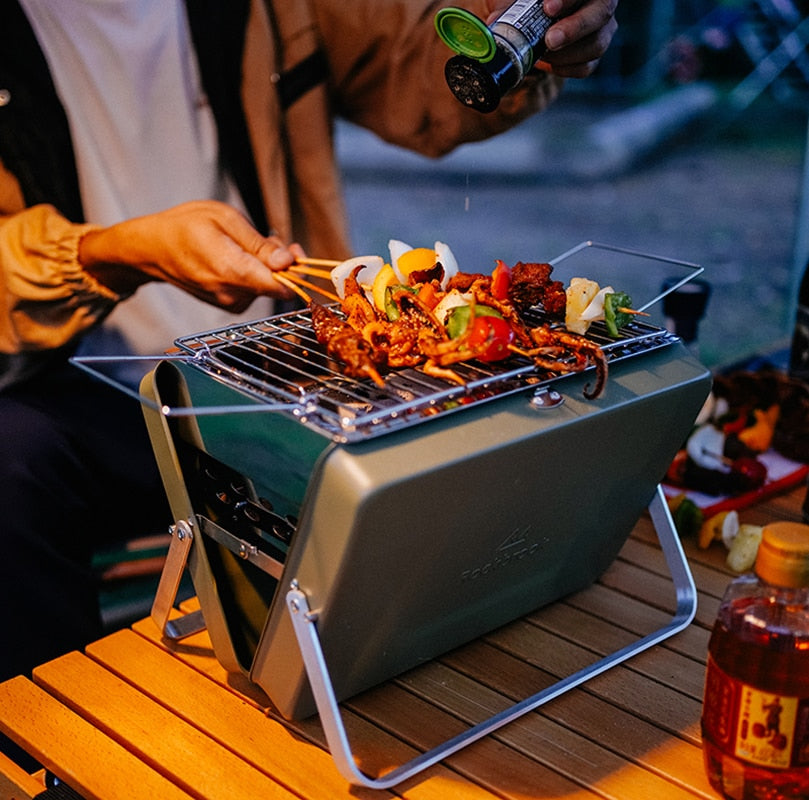 Portable BBQ-Freestanding Folding Grill/Stove