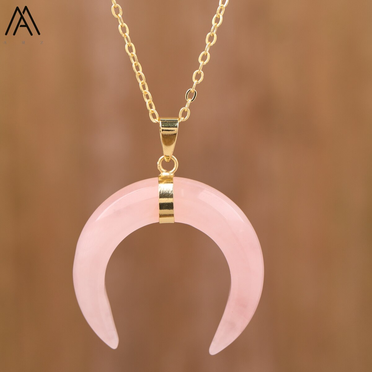 Moon Shaped Pendant Necklace