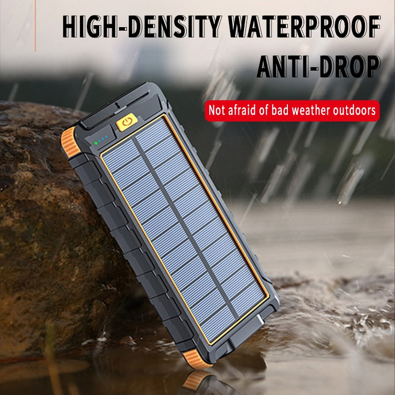 Portable Solar Fast Charging Power Bank 2000mAh