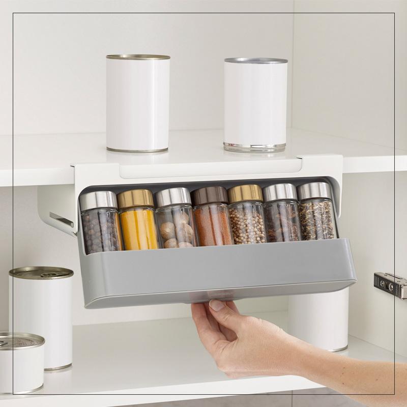 Self-Adhesive and Wall-Mounted Spice Organizer