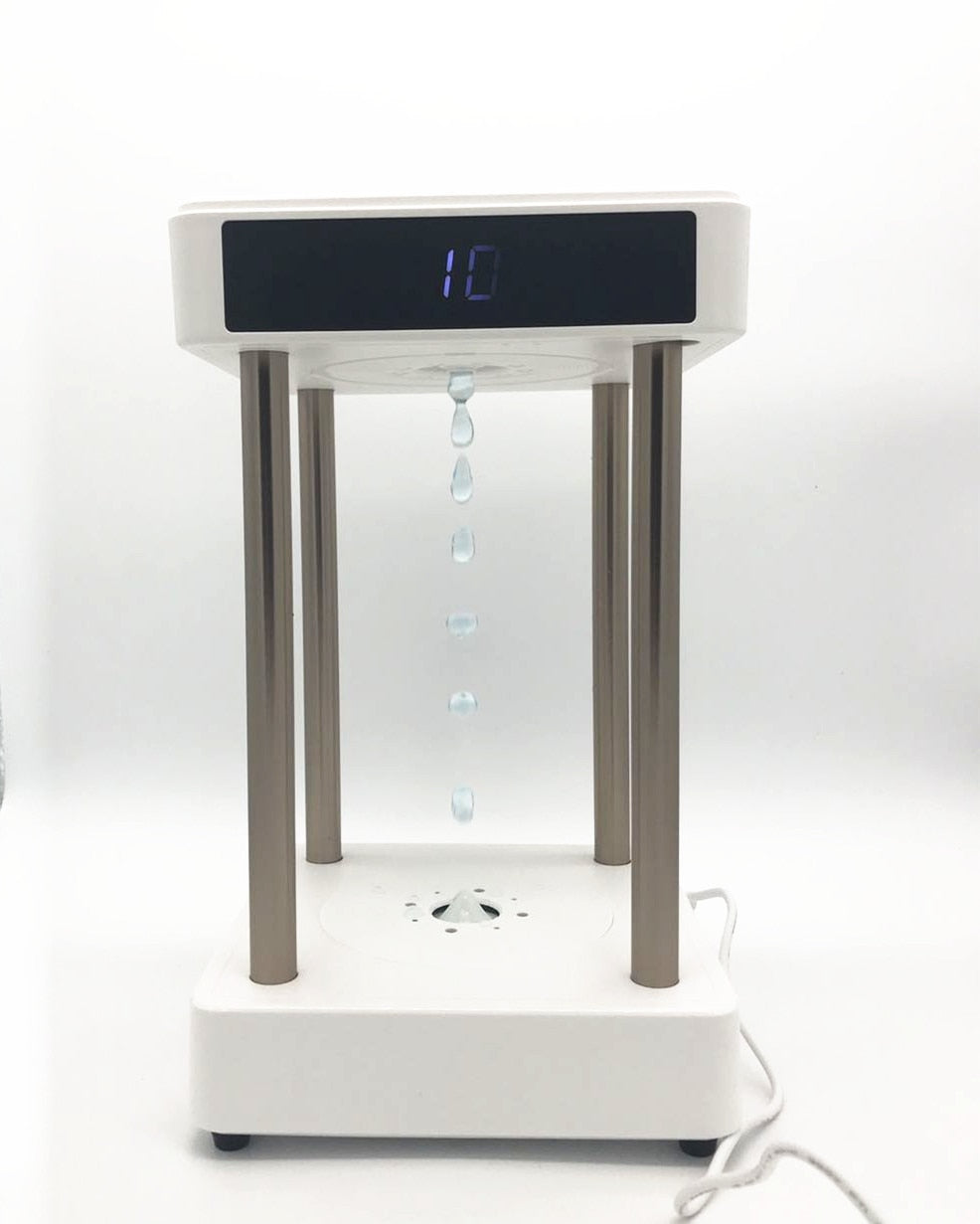 Anti-Gravity Levitating Water Drops Clock