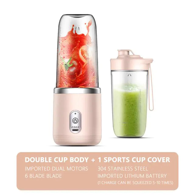 6 Blade Portable Juicer Blender