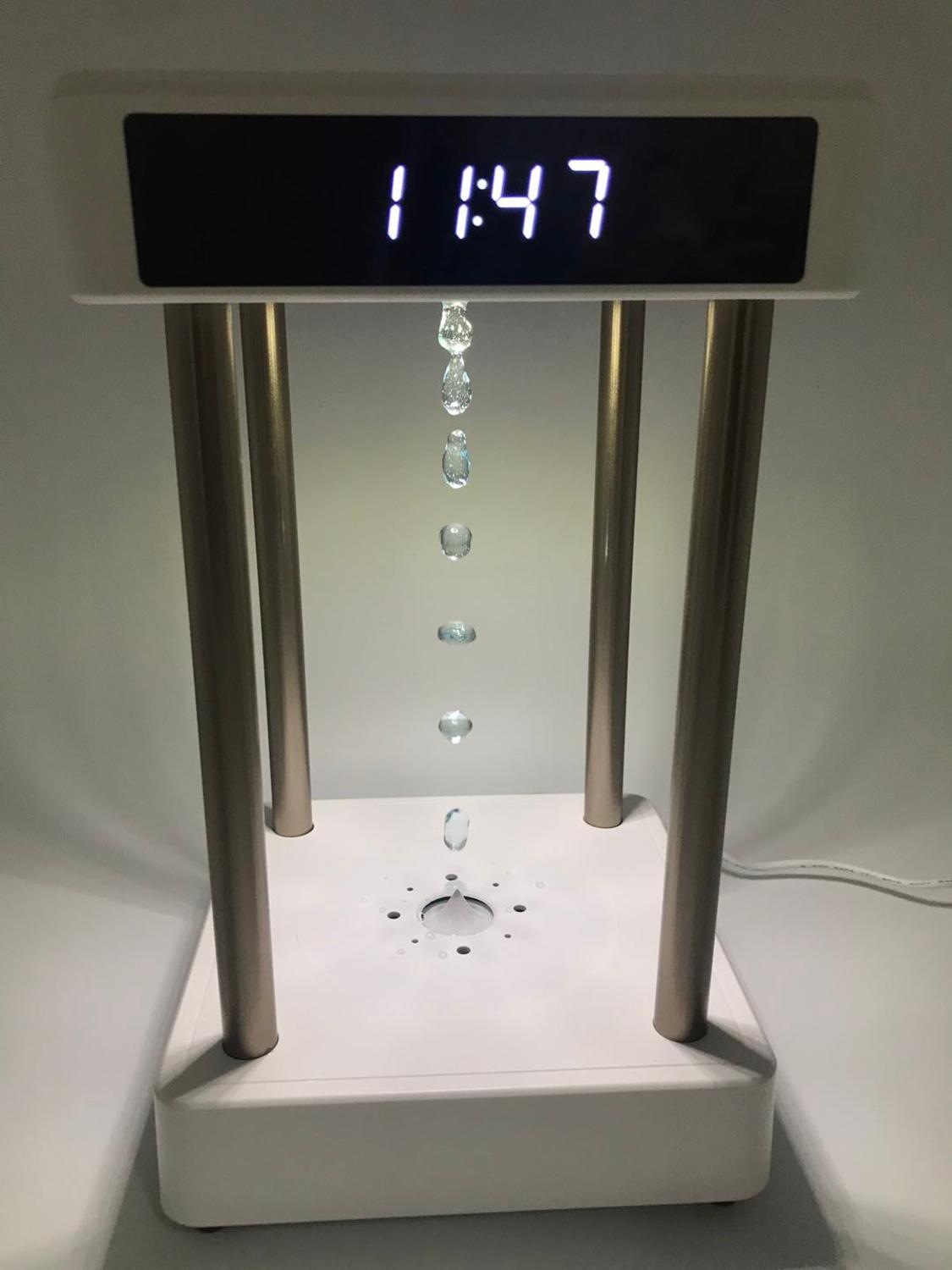 Anti-Gravity Levitating Water Drops Clock