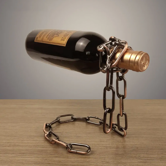 Iron Chain Wine-Bottle Holder