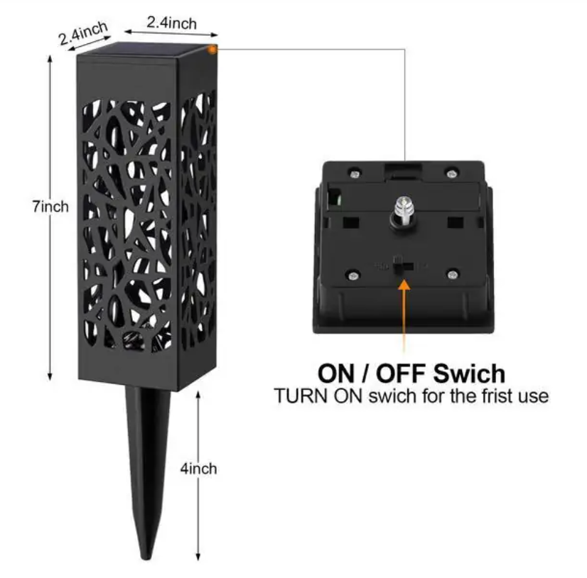 Solar Powered and Waterproof-Vintage Garden Light