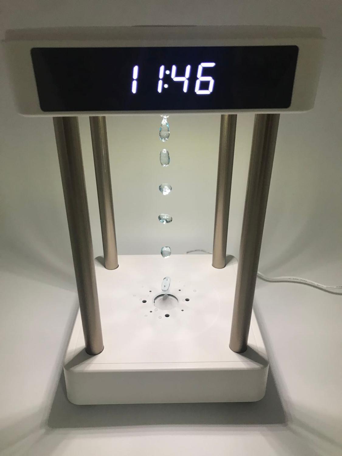 Anti-Gravity Levitating Water Drops Clock